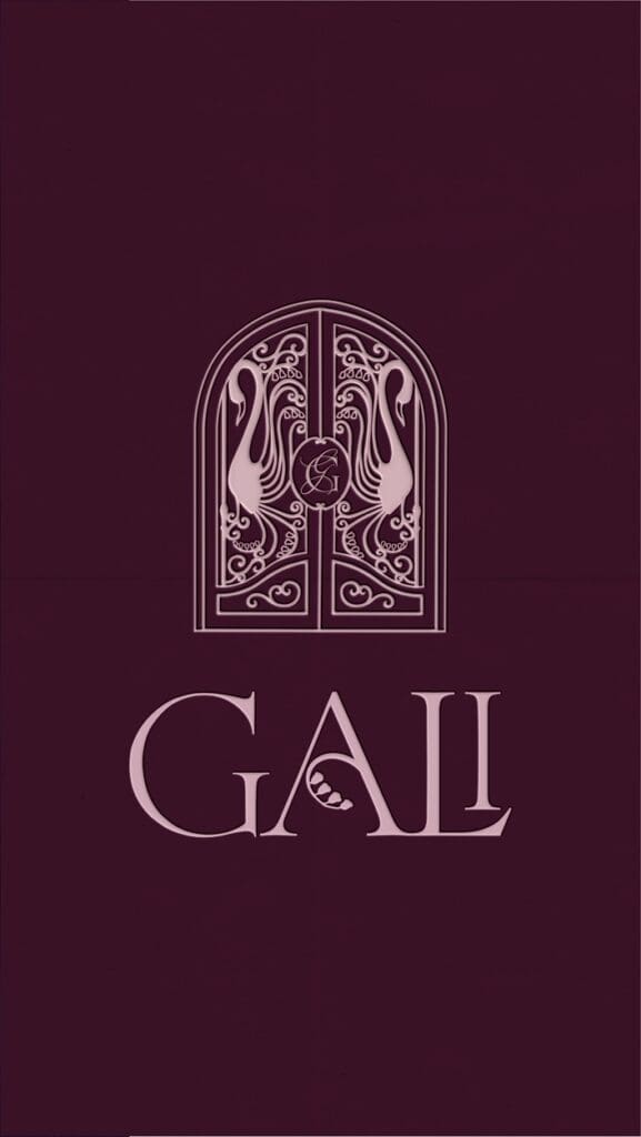 Deep purple GALi brand design from Roen Studios